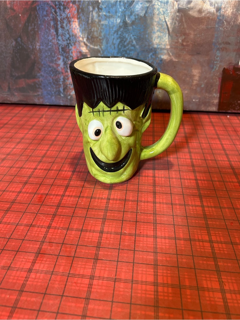 Vintage Frankenstein Monster Head Mug 3D